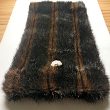 One Vintage Huggrz Brown Faux Fur Leather Boot Wrap Made in USA ~13"L x 8.5"W