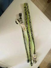 Lazer Brite Reflective Dog 6' Leash and Matching Adjustable Collar Green  NWT