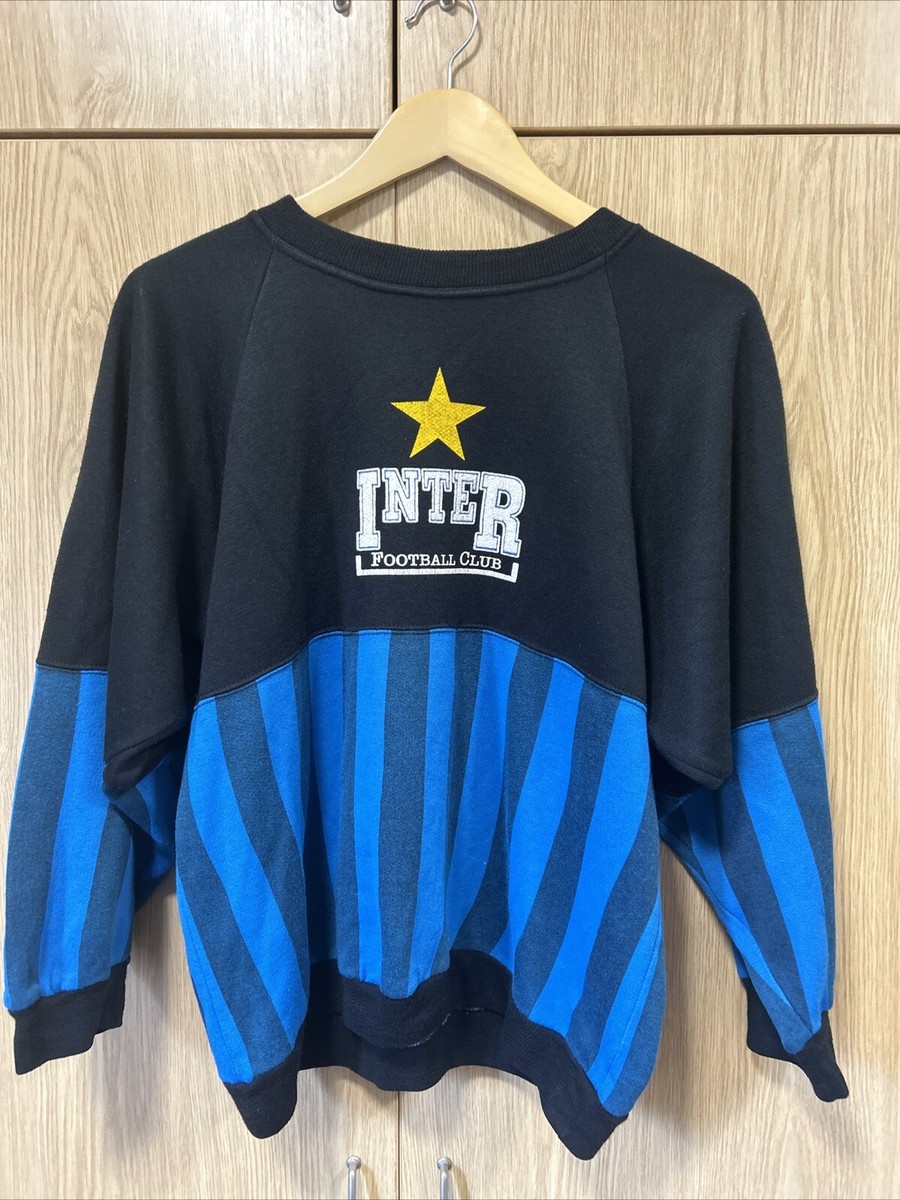 Tシャツ・カットソー LMC STAR FOOTBALL SWEATSHIRT vintage blue 0LM45SSW701VBL Inter Milan Jumper Sweatshirt Medium Retro Vintage | eBay UK