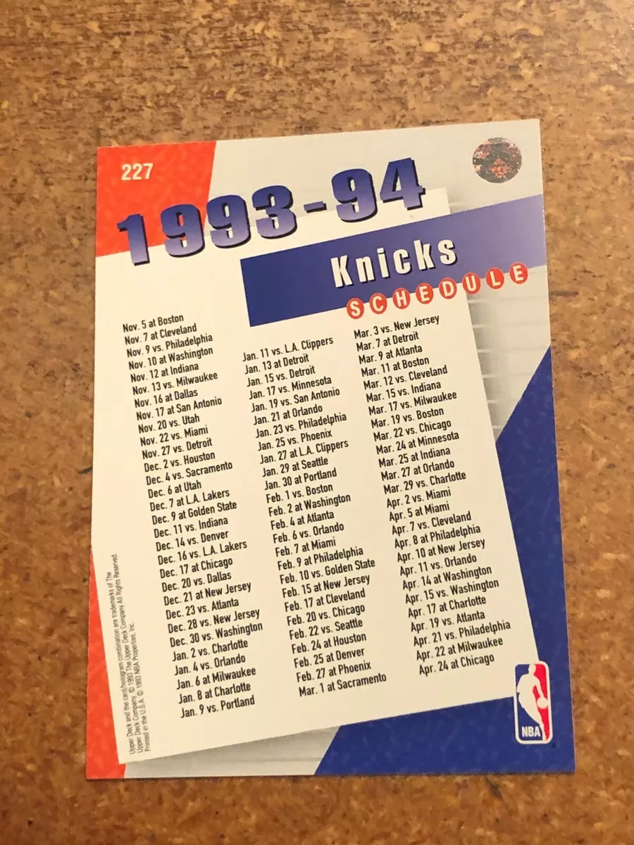 Knicks schedule outlet