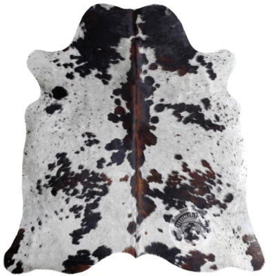 Tricolor Genuine Hair on Cowhide - Size 6 x 7-8'