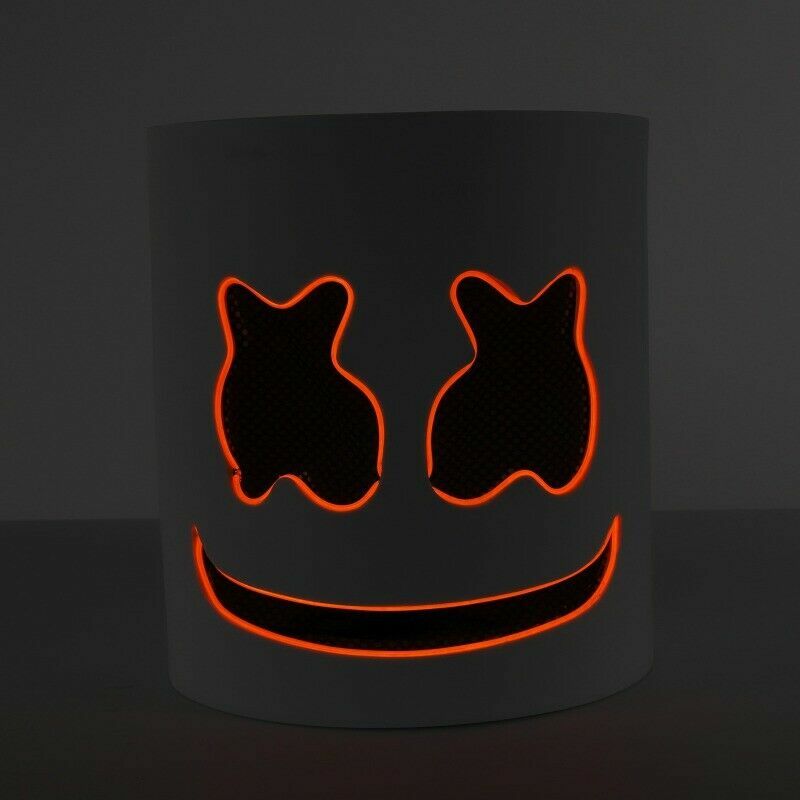 DJ MarshMello LED Mask Helmet for Rave Party Cosplay Costume