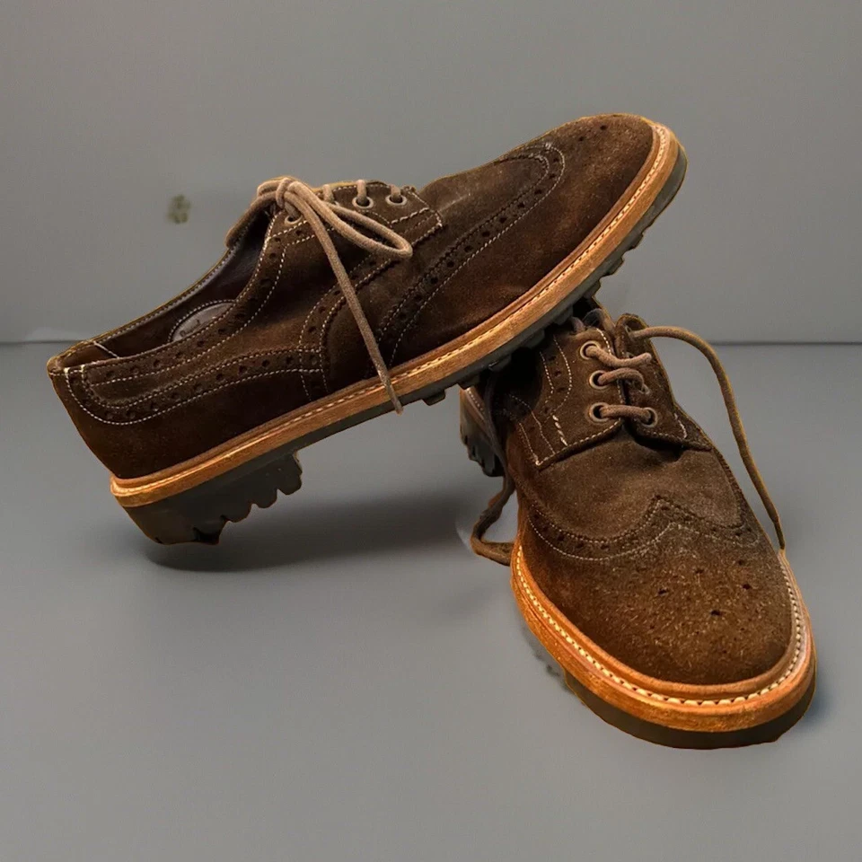 Oxford Paul Smith marrón punta de ala de gamuza, talla UK 6.5, US 7.5, EU 40.5 Foto 3 de 4