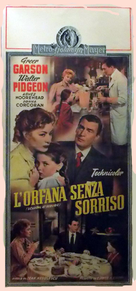 Locandina originale film L'orfana senza sorriso (1953) - Regia di Jean Negulesco