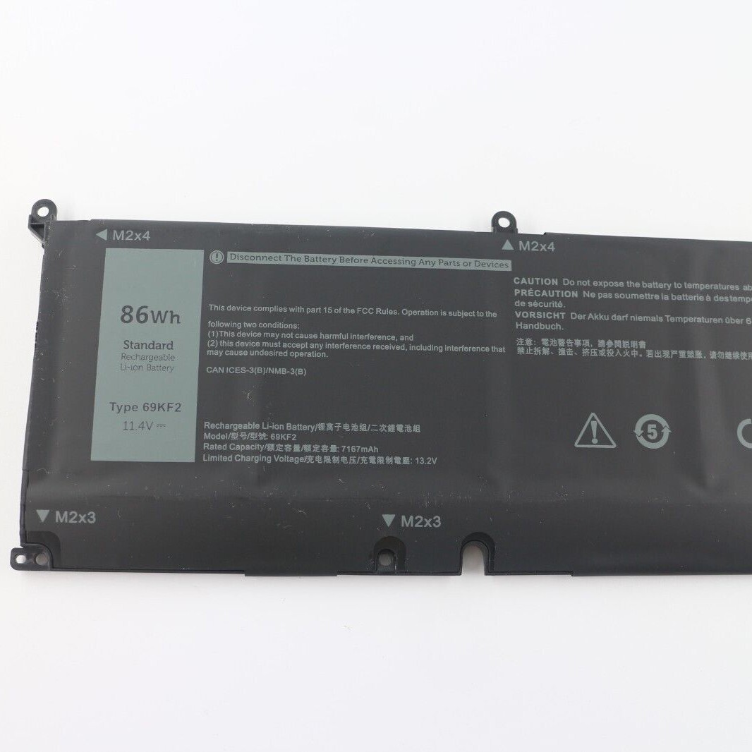 Dell 69KF2 Original Akku 86Wh - Ersatzakku Für XPS 15, Inspiron 15/16 Plus, G15 Serie