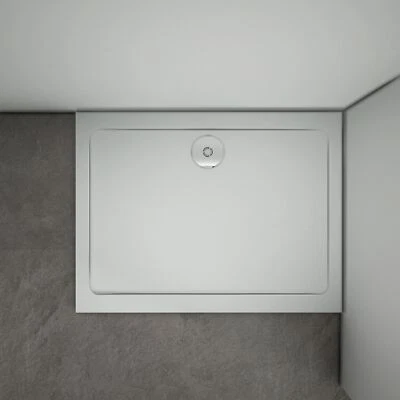 AICA ITALY PIATTO DOCCIA MARMO MINERALE RESINA MISTA ULTRA SOTTILE BIANCO LUCIDO ANTISCIVOL