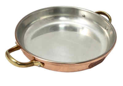 ''CopperGarden '' 24 cm Kupfer-Schmorpfanne mit Griffen - verzinnt - EU Bratpfanne