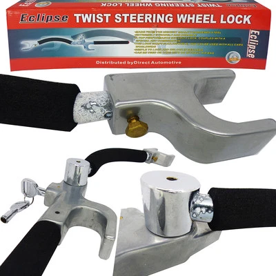 ECLIPSE Bolsa de aire de acero endurecido amigable plegable antirrobo bloqueo de volante giratorio para automóvil