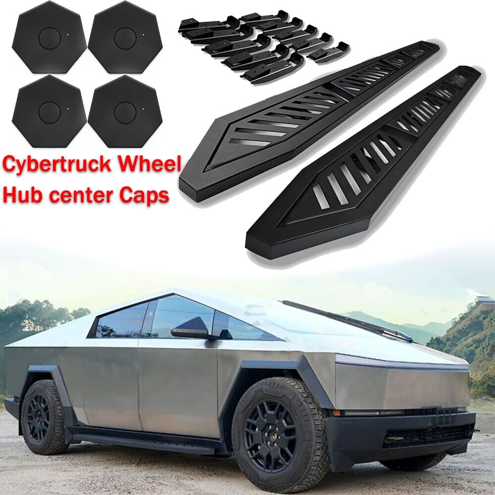 Fits For Tesla Cybertruck Accessories Running Boards Side Steps Nerf Bars
