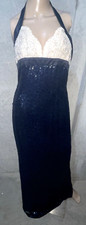 Escada COUTURE Crystal Bead Embroidered Long Gown Evening Dress US 4 6 / DE 36
