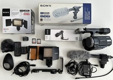 SONY NEX-VG20 E-Mount Digital Video Camera w/ Shotgun Mic, LED Light  More