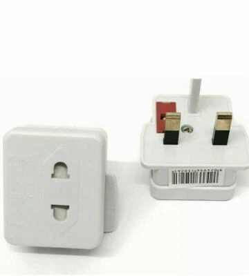 MERCURY UK 2 Pin To 3 Pin 1A Fuse Adaptor Plug For Shave