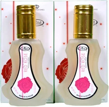 Red Rose 35ml by Al Rehab Oriental Natural Perfume Spray (Pack of 2)