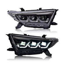 Used LED Headlights For Toyota Highlander 2012 2013 2014 Sequential Assembly