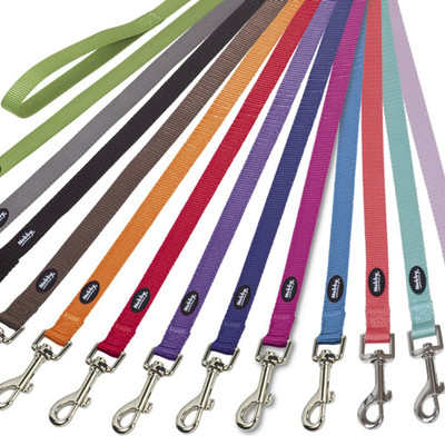 Nobby Leine CLASSIC 120 cm lang - 10/15/20/25 mm breit - Nylon Hundeleine 1,2 m