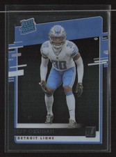 Jeff Okudah 2020 Panini Chronicles #RR-JO Clearly Donruss Rated Rookies