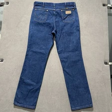 Vintage Wrangler Jeans Men 38x34 936PWD Relaxed Cowboy Cut Blue Denim Western