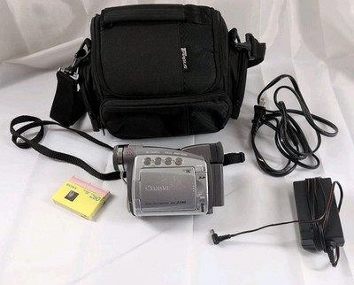 Canon ZR90 MiniDV Video Camera Camcorder, Power Adapter, Charger, Battery & Bag