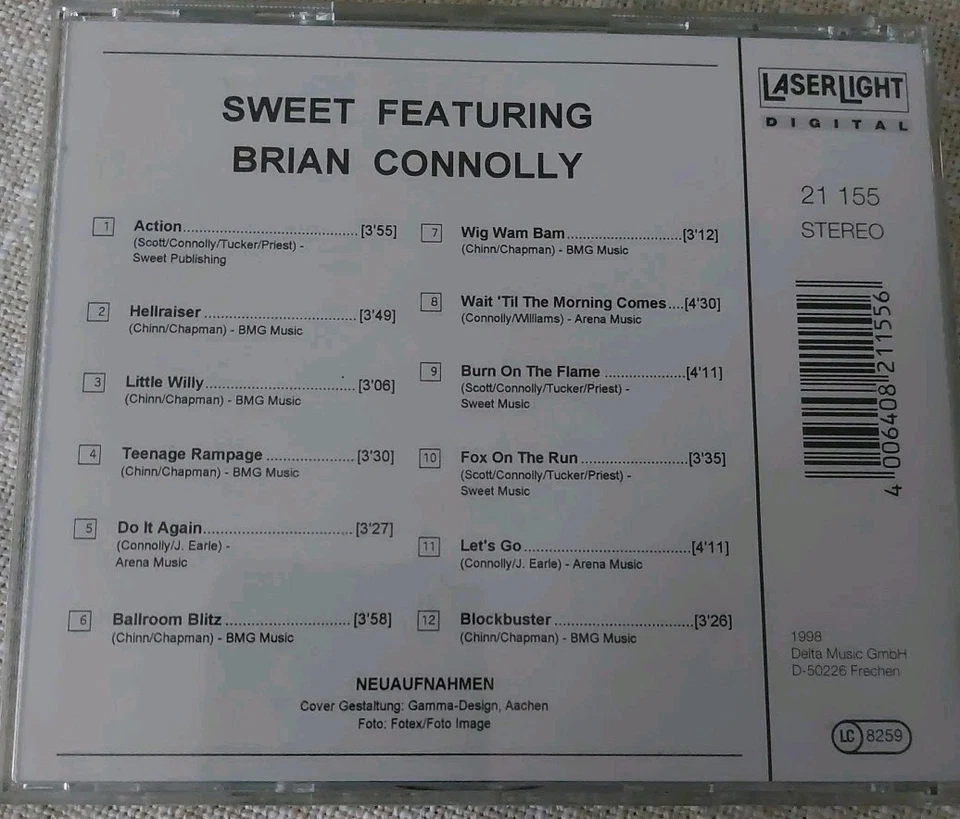 The Sweet☆Brian Connolly☆ CD, Little Willy, Blockbuster, Wig Wam Bam u.a. - Bild 2 von 3