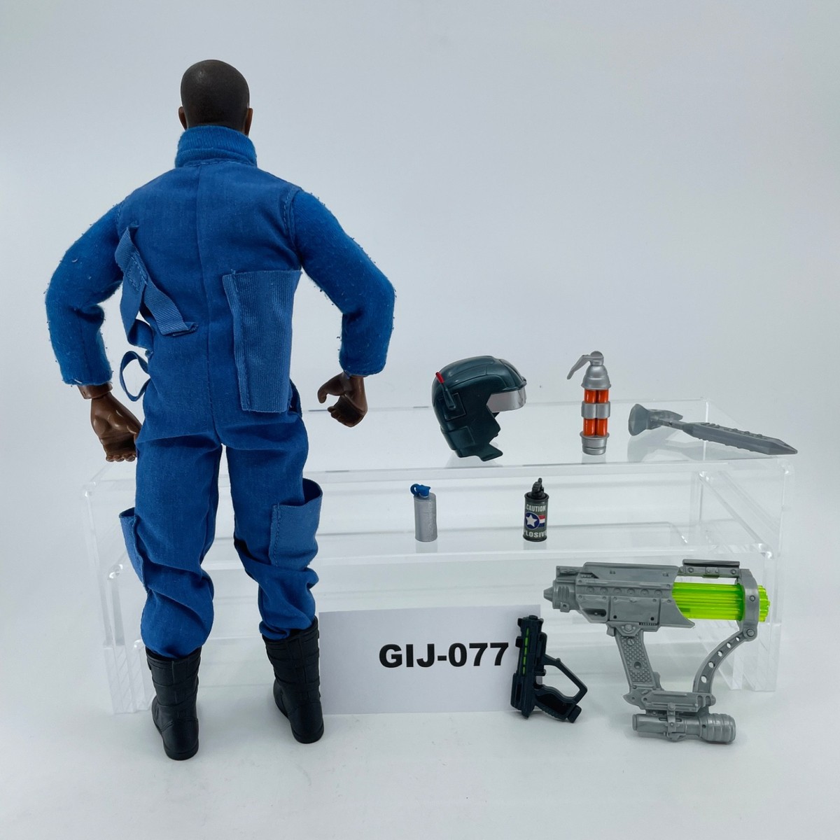 077 GI Joe 12 inch Blue Jumpsuit 1:6 Action Figure with