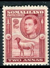 Somaliland SG95 1938 KGVI  2a maroon MH
