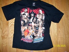 WWE Raw/Smackdown Tee Shirt Undertaker Cena More Size Small
