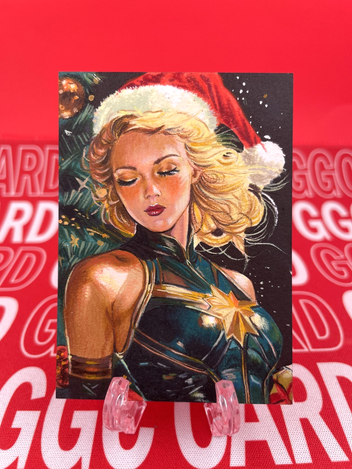 【Christmas Limited】GGC Studio Marvel Captain Marvel Artist Auto Sketch Card 1/1