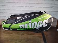 Prince Tennis Tour Team 4 Racket Carring Case Green Black Bag Pack