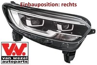 VAN Wezel 4424966 Hauptscheinwerfer Rechts Scheinwerfer Frontscheinwerfer