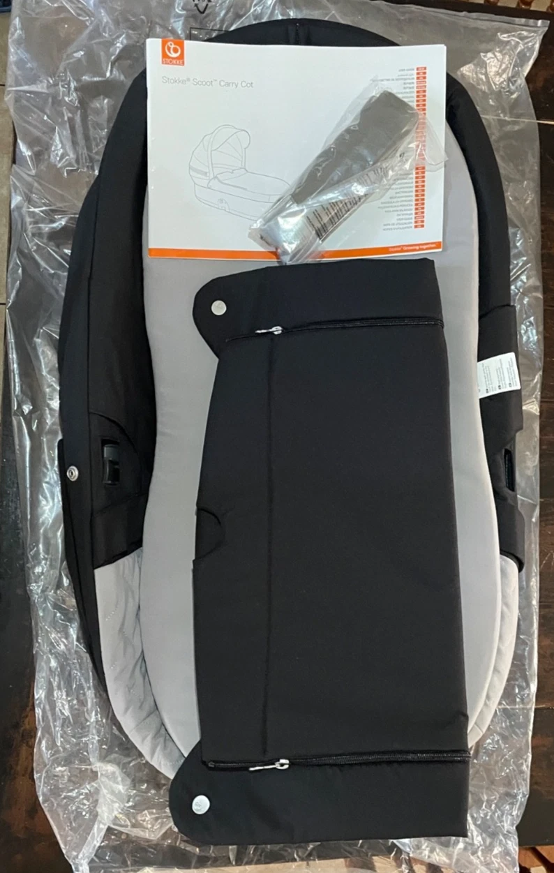 Stokke Scoot Carry Cot, Black Melange
