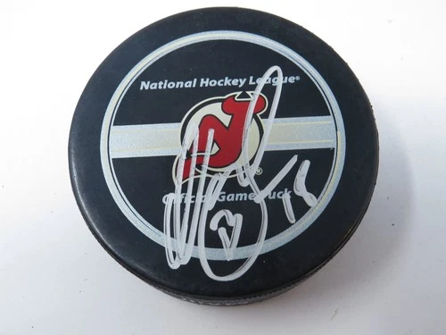 Niclas Bergfors Autographed Signed New Jersey Devils Official Hockey Puck