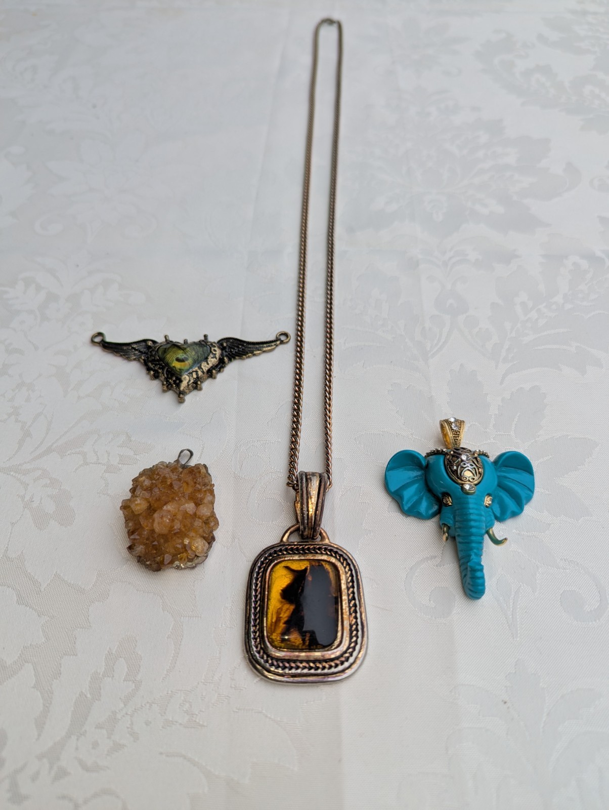 Necklace with Additional Interchangeable Pendants - image 1