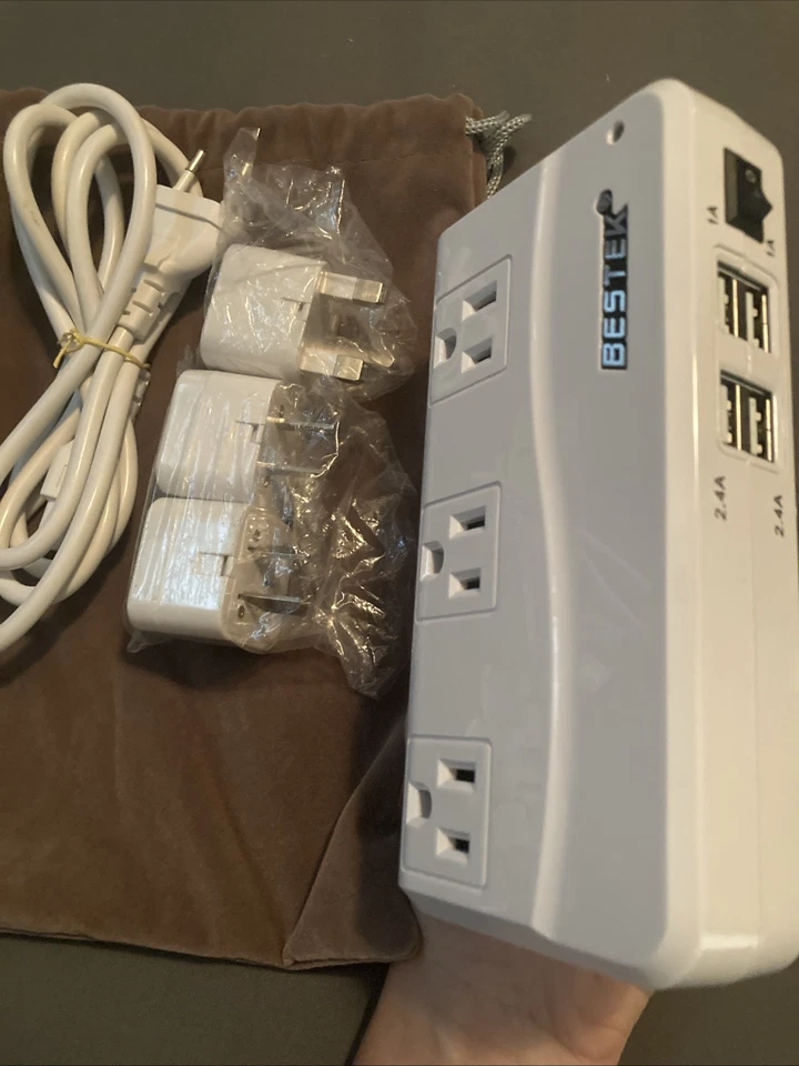 Bestek MRJ201GU 200W 4-Port USB Charging Universal  Adapter Voltage Converter - Image 3 of 3