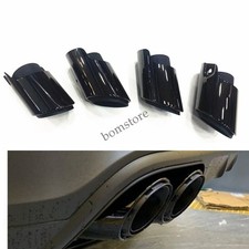 4x Rear Tail Exhaust Pipe Muffler Tips For Porsche Macan S 3.0L engine 2014-2023