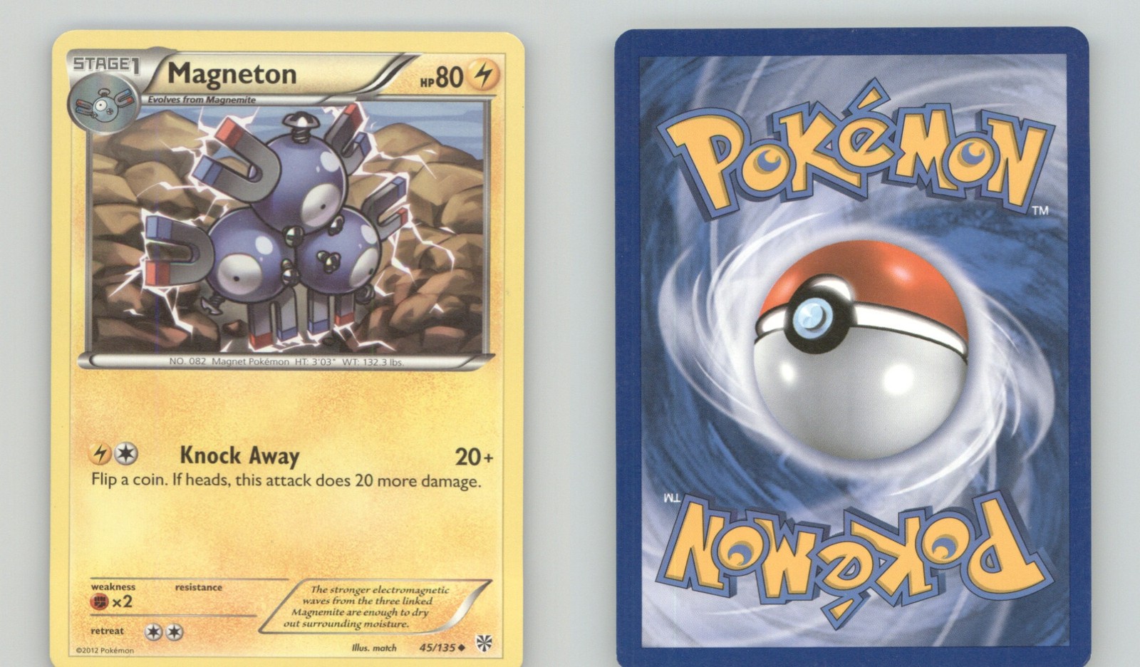 MAGNETON 45/135 UNCOMMON PLASMA STORM POKEMON NEAR MINT