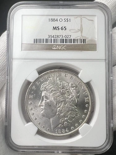 1884-O $1 Morgan Dollar 90% Silver NGC MS65 US Coin