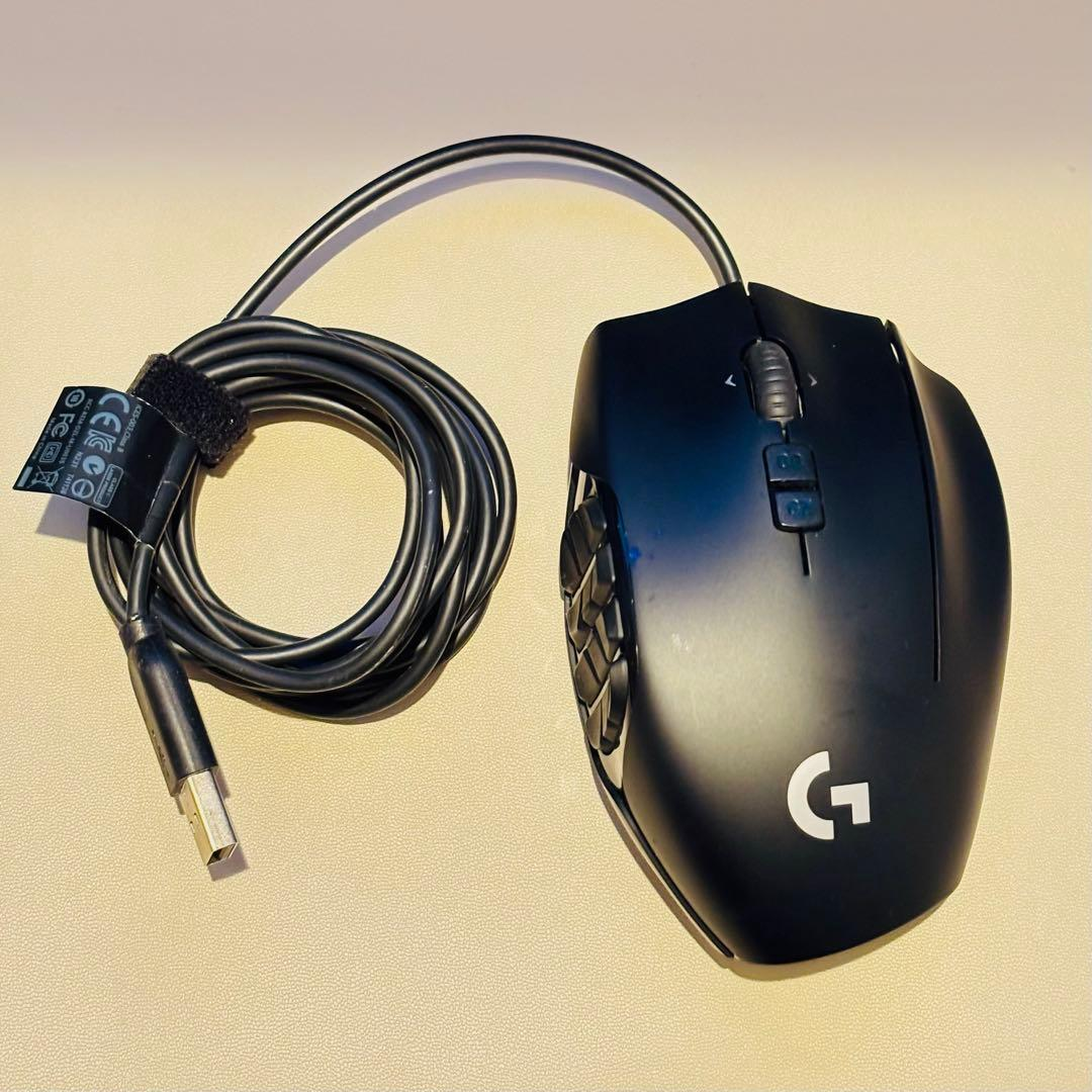 中古美品 Logicool G600 MMO Gaming Mouse 本体 Logicool Logitech G600 MMO Gaming Mouse 20 Buttons 200dpi New in