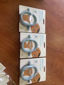 Frida Baby Get-A-Grip Teether 3-IN-1 Silicone Teether Toy for Baby Blue Lot