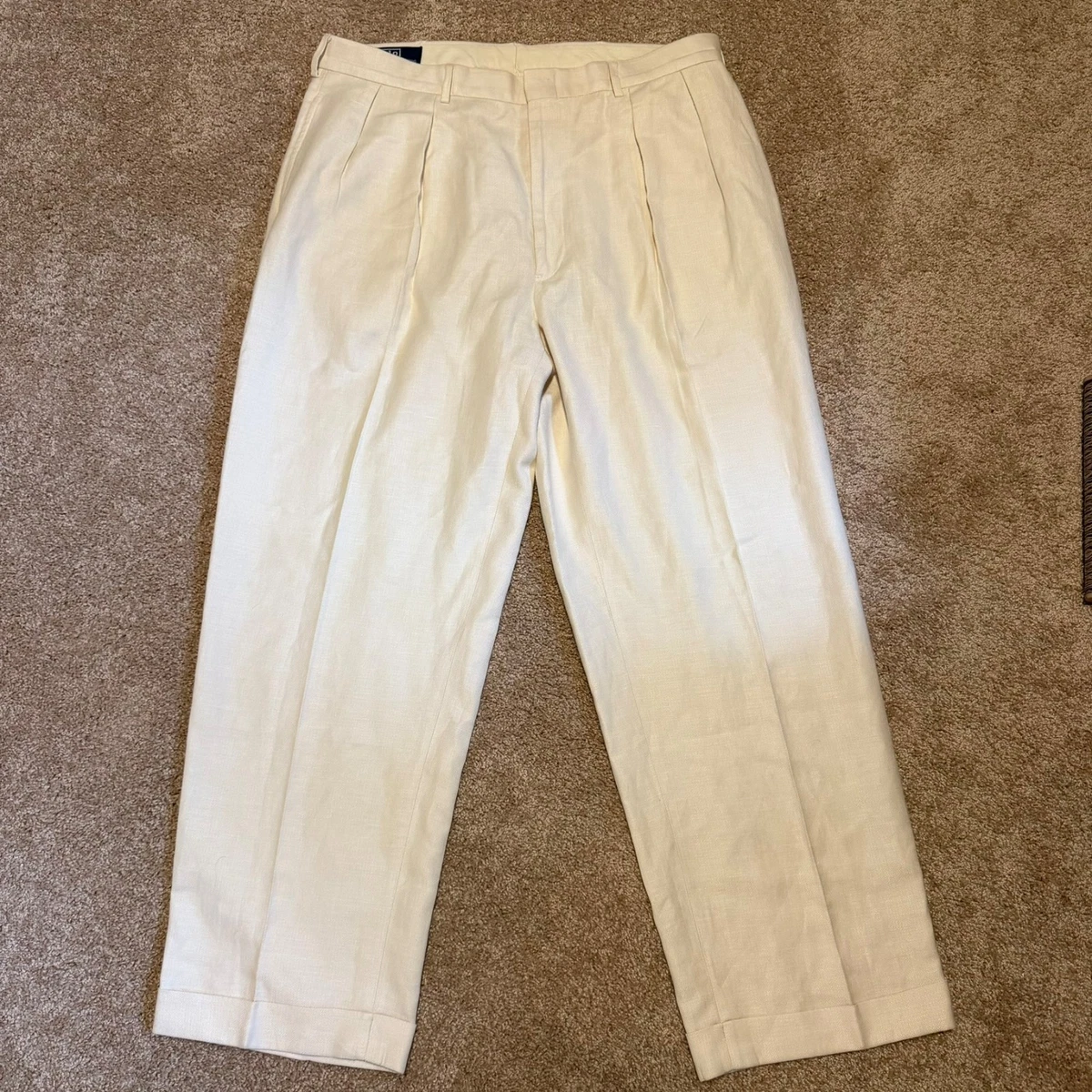 Polo Ralph Lauren White Linen Pants for Men for sale | eBay