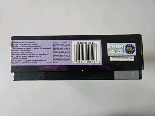 Star Wars Tie Fighter Big Box PC Game 3.5" Floppy Disk Windows Retro Vintage - Picture 8 of 8