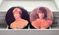 Vintage 2 WCCW Kerry And Kevin Von Erich Pins 3