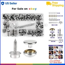 150 pcs Canvas Snap Kit Marine Grade Stainless Steel Fastener & Tool for DIY