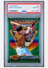 1993 FINEST MARK MCGWIRE PSA 10 GEM MINT A'S # 92 ICONIC 