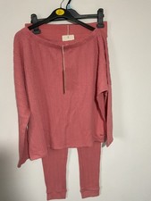 River Island Coral Cable Knit Set Size M/L New with Tags