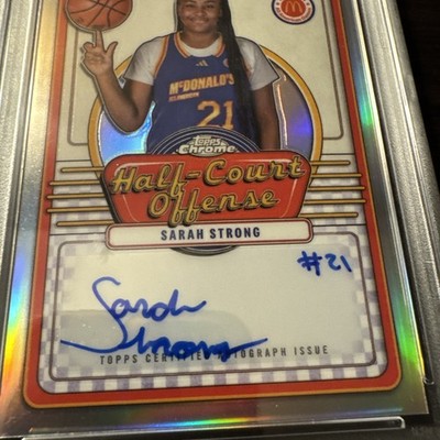 2024 Topps Chrome McDonalds All American Autograph Sarah Strong 