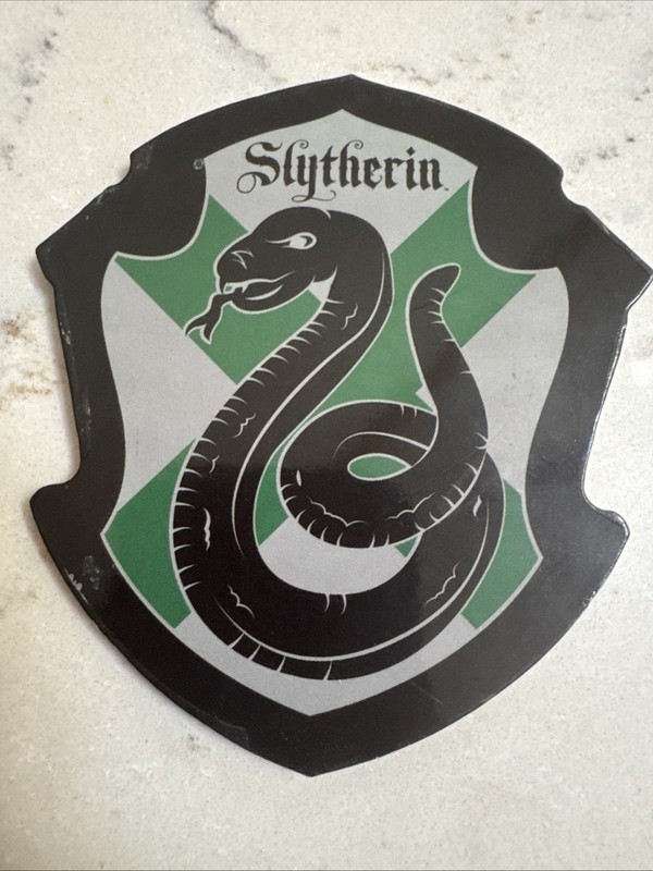 Warner Brothers Harry Potter SLYTHERIN Coaster with cork bottom NEW