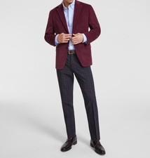 Tommy Hilfiger Mens Modern Fit Corduroy Sport Coat Burgundy Size 38R NWT