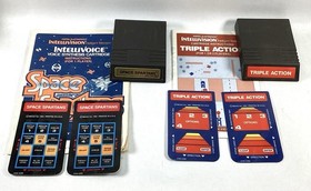 Lot of 17 Untested Intellivision Game Cartridges Some Manuals & Overlays