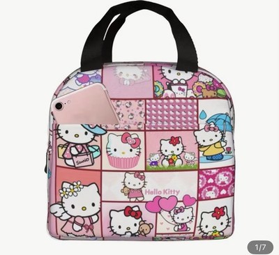 Hello Kitty Lunch Box Kids Sanrio New School Container Bag Pail