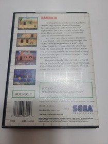 Sega Master System Rambo III Sega 1986 With Box - Tested